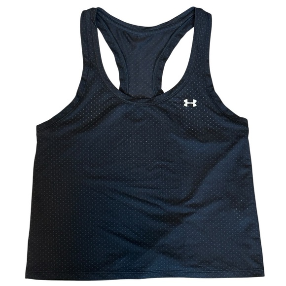 Under Armour UA Heatgear Mesh Swing Racerback Tank Top in Black Women’s Small - Picture 1 of 4